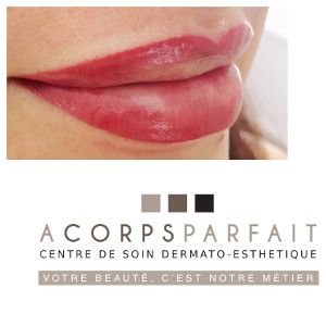 Maquillage semi-permanent de la bouche